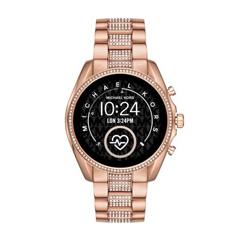 michael kors smarwatch mettalic blue watch|Michael Kors Smart Watches for Women .